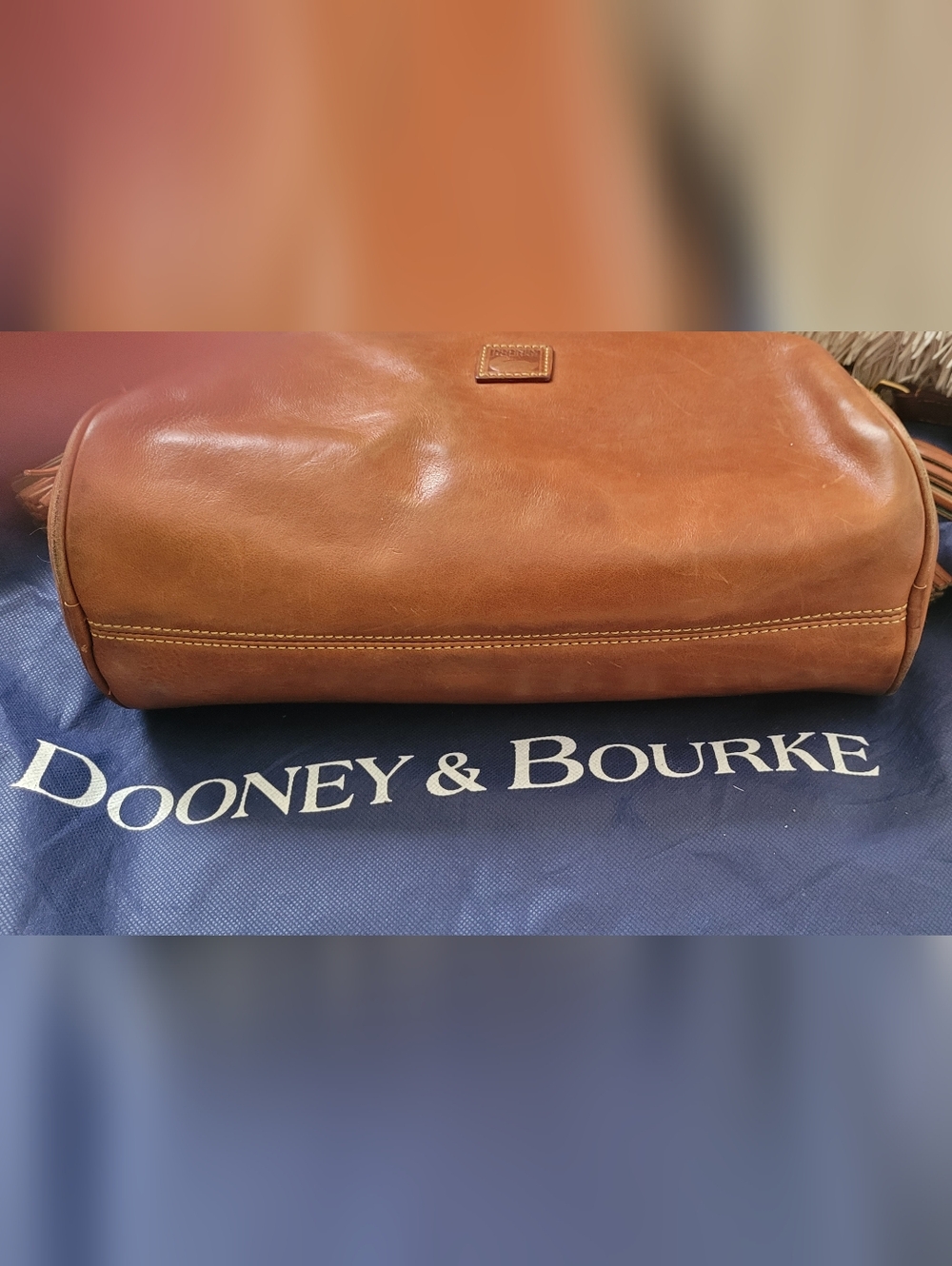 Dooney & Bourke Florentine Hobo Shoulder Bag Natural-GUC - Picture 7 of 16